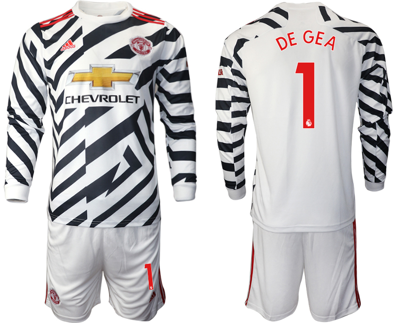 2021 Men Manchester united away long sleeve #1 soccer jerseys->manchester united jersey->Soccer Club Jersey